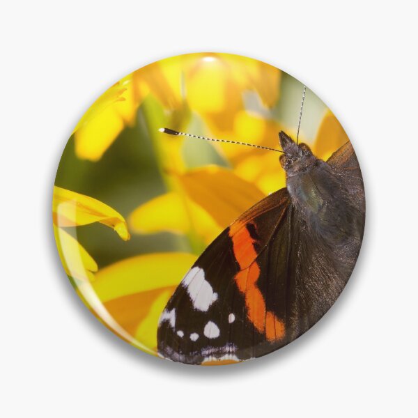 Item preview, Red Admiral; Yellow Flower designed and sold by Violaman.