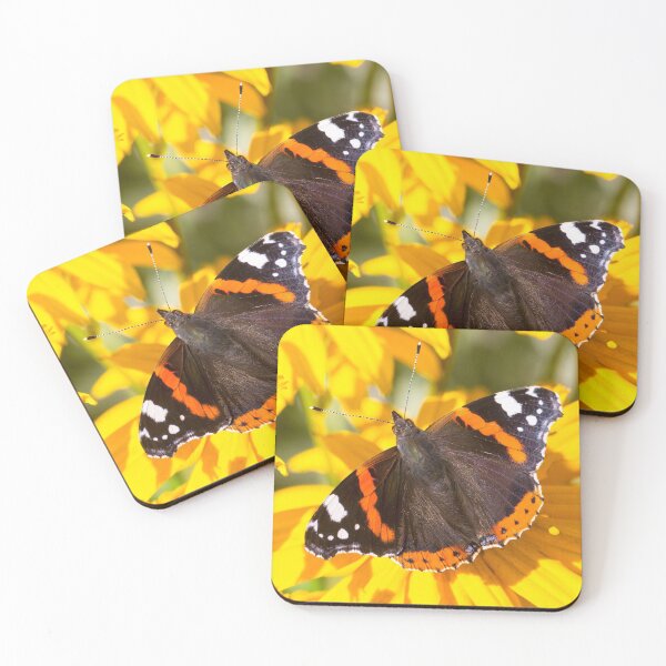 Item preview, Red Admiral; Yellow Flower designed and sold by Violaman.
