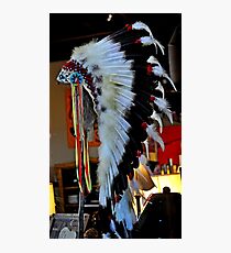 INDIAN CHIEF HEADDRESS Photographic Print