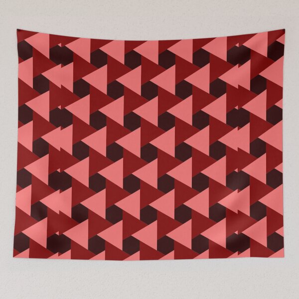 Item preview, Red Triangular Pattern - Geometric designed and sold by sasijaya.