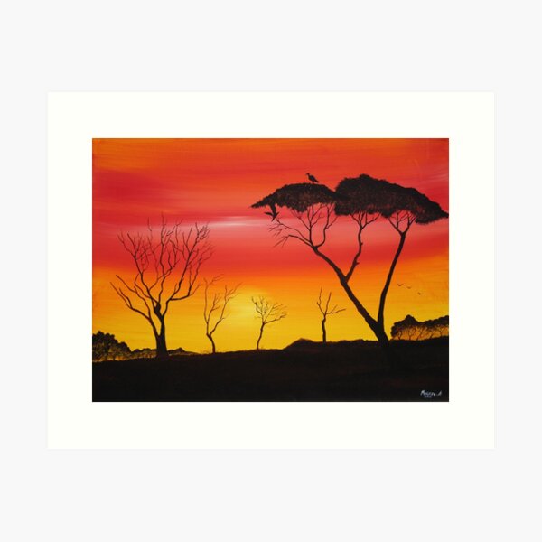 Series of Sunsets Art Print
