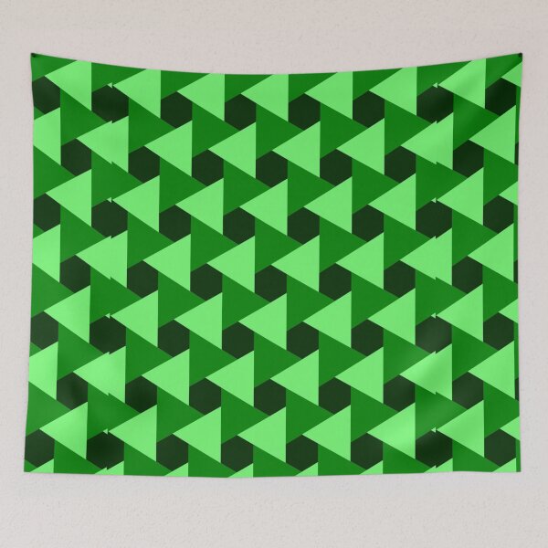 Item preview, Green Triangular Pattern - Geometric designed and sold by sasijaya.