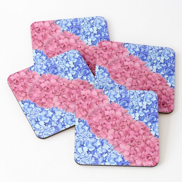 Item preview, Pink and Blue Hydrangea Flowers, Hydrangea Pattern designed and sold by danaJG.