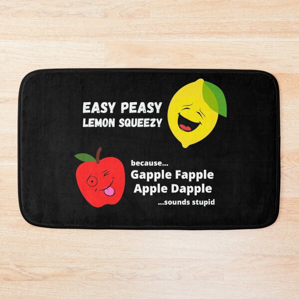 Item preview, Easy Peasy Lemon Squeezy - Foodie Word Play Humor designed and sold by ittybittyowl.