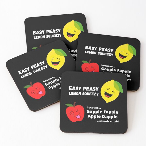 Item preview, Easy Peasy Lemon Squeezy - Foodie Word Play Humor designed and sold by ittybittyowl.