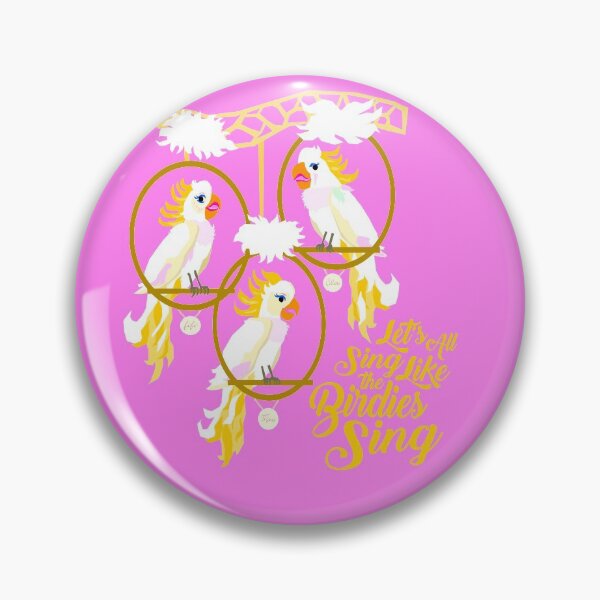 Item preview, Tiki Room Birdies Sing in Pink designed and sold by RadicalRad.