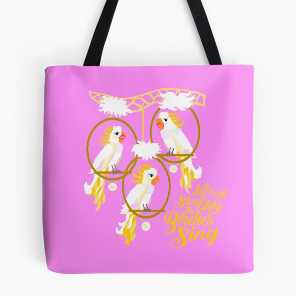 Item preview, Tiki Room Birdies Sing in Pink designed and sold by RadicalRad.