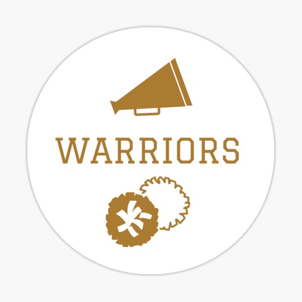 Warriors Cheer Sticker
