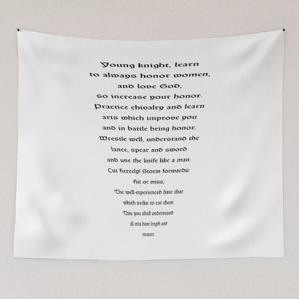 Item preview, Johannes Liechtenauer - Foreword to the Zettel - Black Text designed and sold by emovendo.