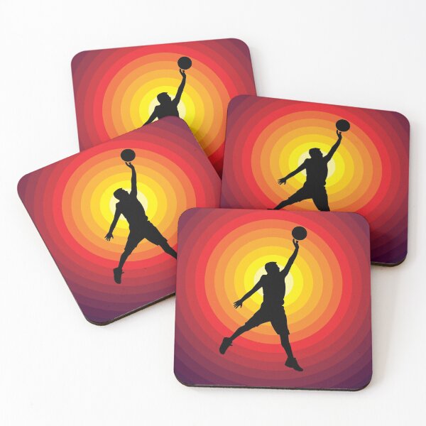 Item preview, Jumping Basketball Player Silhouette designed and sold by STUDIO-72.