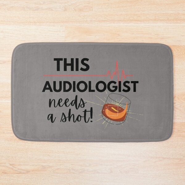 Item preview, This Audiologist needs a Shot- Funny Gift Ideas for Audiologists- Black Text Version designed and sold by EvaWolf.