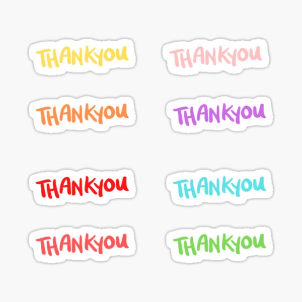 Item preview, Thank You Sticker Rainbow Small Business designed and sold by mimosadesigns.