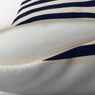 Alternate view of Navy Ivory Bold Stripes Throw Pillow