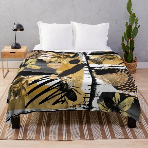Item preview, Black And Gold Bee Collage designed and sold by Designs By YL.
