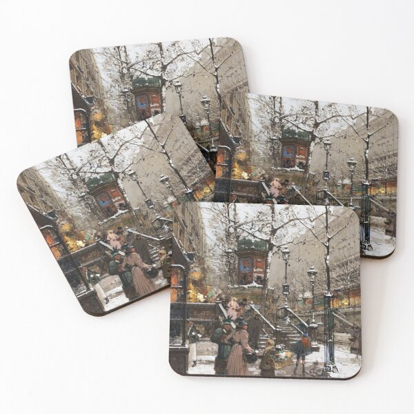 Item preview, Kiosk in the Snow - Eugene Galien-Laloue designed and sold by CJET.