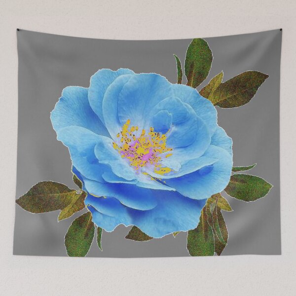 Item preview, AWESOME DELICATE "PROM NIGHT" BLUE ROSE GREY ART designed and sold by sharlesart.