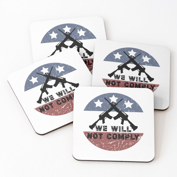 Item preview, We Will Not Comply Shirt Fun American flag - Vintage designed and sold by NewDayDesigns.