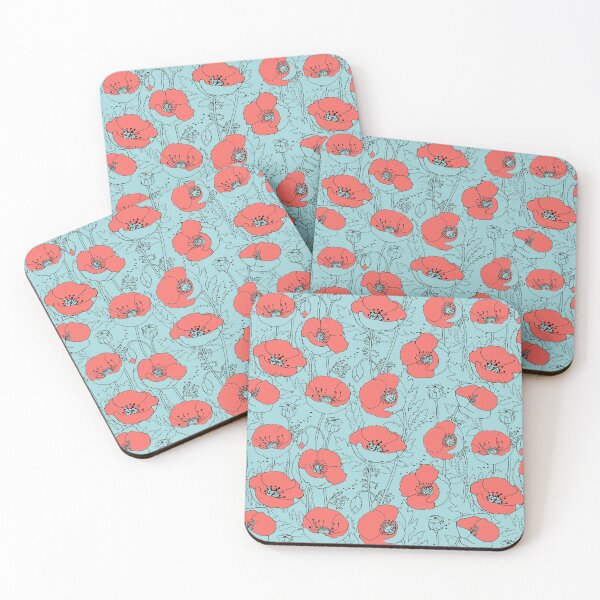 Item preview, Poppy Floral Meadow Pattern designed and sold by S Cube Design.