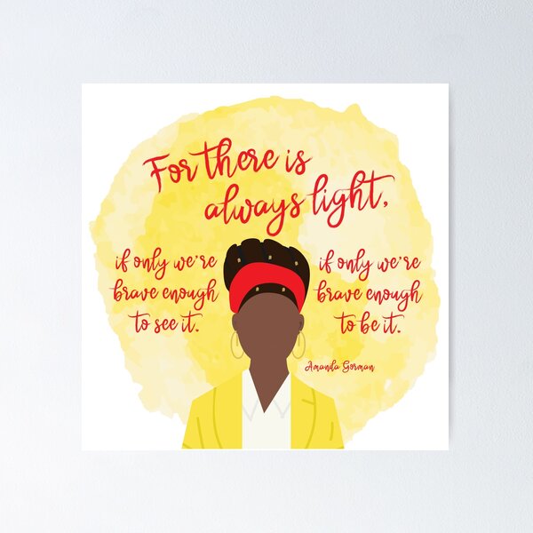Item preview, Amanda Gorman "The Hill We Climb" designed and sold by lindseyhickman.