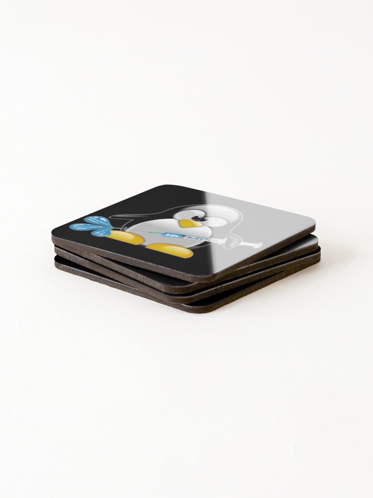 Thumbnail 4 of 5, Coasters (Set of 4), Linux SQL Injection - Cyber Security - Ethical Hacker designed and sold by clubtee.