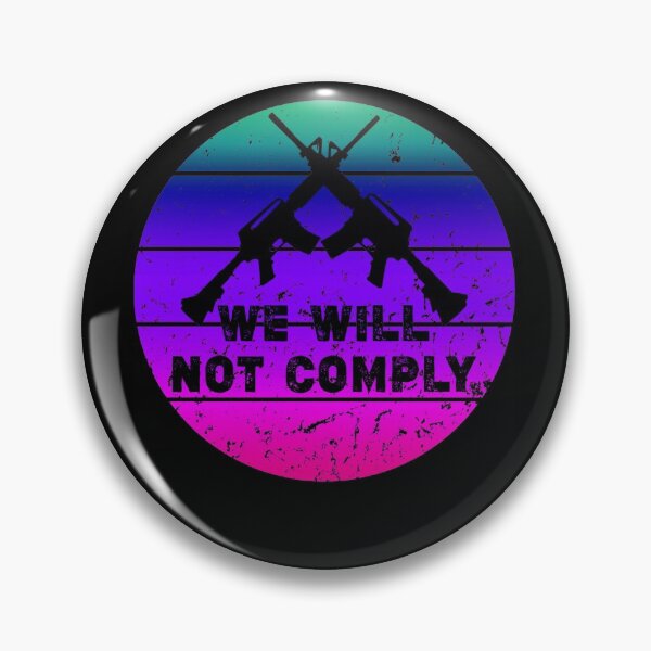 Item preview, We Will Not Comply Shirt Fun American flag - Vintage Finish designed and sold by NewDayDesigns.