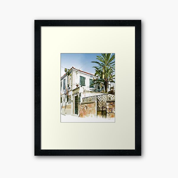 Aegina palm Framed Art Print