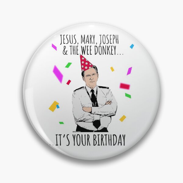 Item preview, Jesus, Mary, Joseph Wee Donkey Happy Birthday designed and sold by Nerd Shizzle.