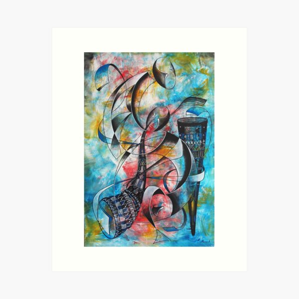 Sound of Instruments artistic expression in music Art Print