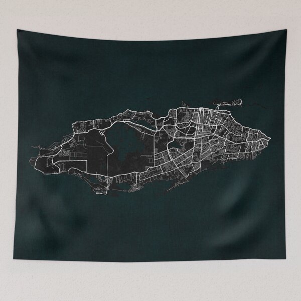 Item preview, Nassau City Map of The Bahamas - Dark designed and sold by deMAP.