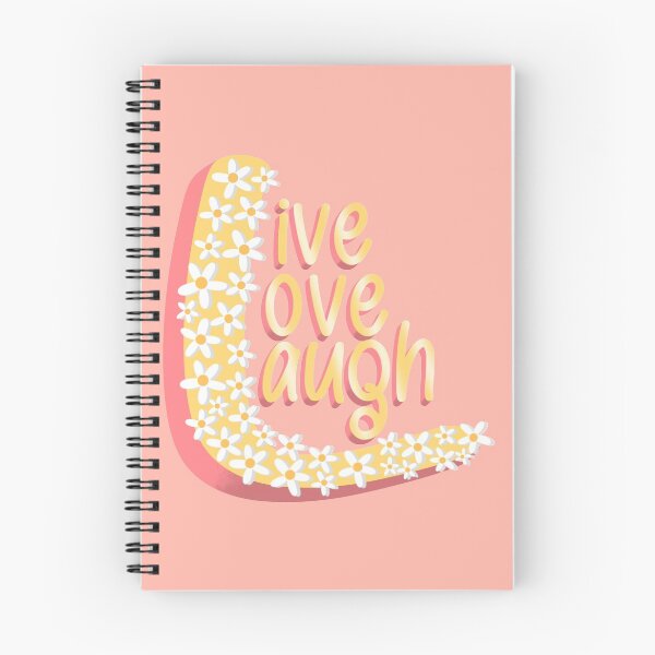 Item preview, Live Love Laugh with Daisy Flowers - Positive Inspiration Motivational Quote - Quotes designed and sold by Trista Designs.