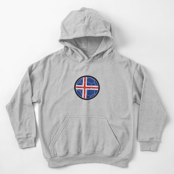 Iceland Flag Kids Hoodie Gift Present Football Cup Ice Hockey x9 Colours