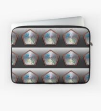 A Floral Wooden Shield Laptop Sleeve