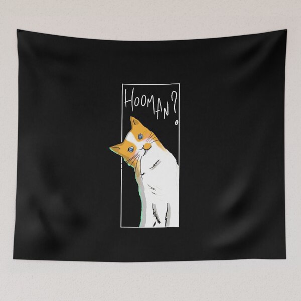 Item preview, Hooman? Cute Orange Cat - White Letters designed and sold by OooiChris.