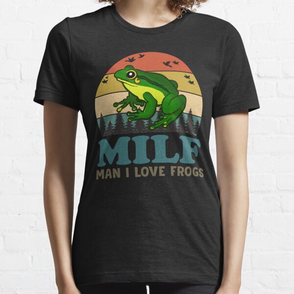 MILF homme j'aime les grenouilles T-shirt essentiel
