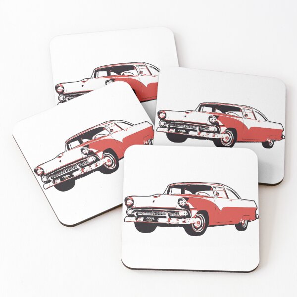 Item preview, 55 White Red F Classic designed and sold by CoolRide.