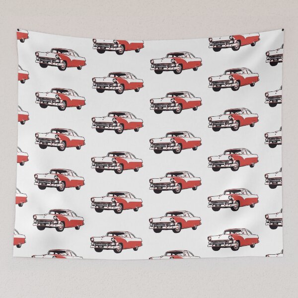 Item preview, 55 White Red F Classic designed and sold by CoolRide.