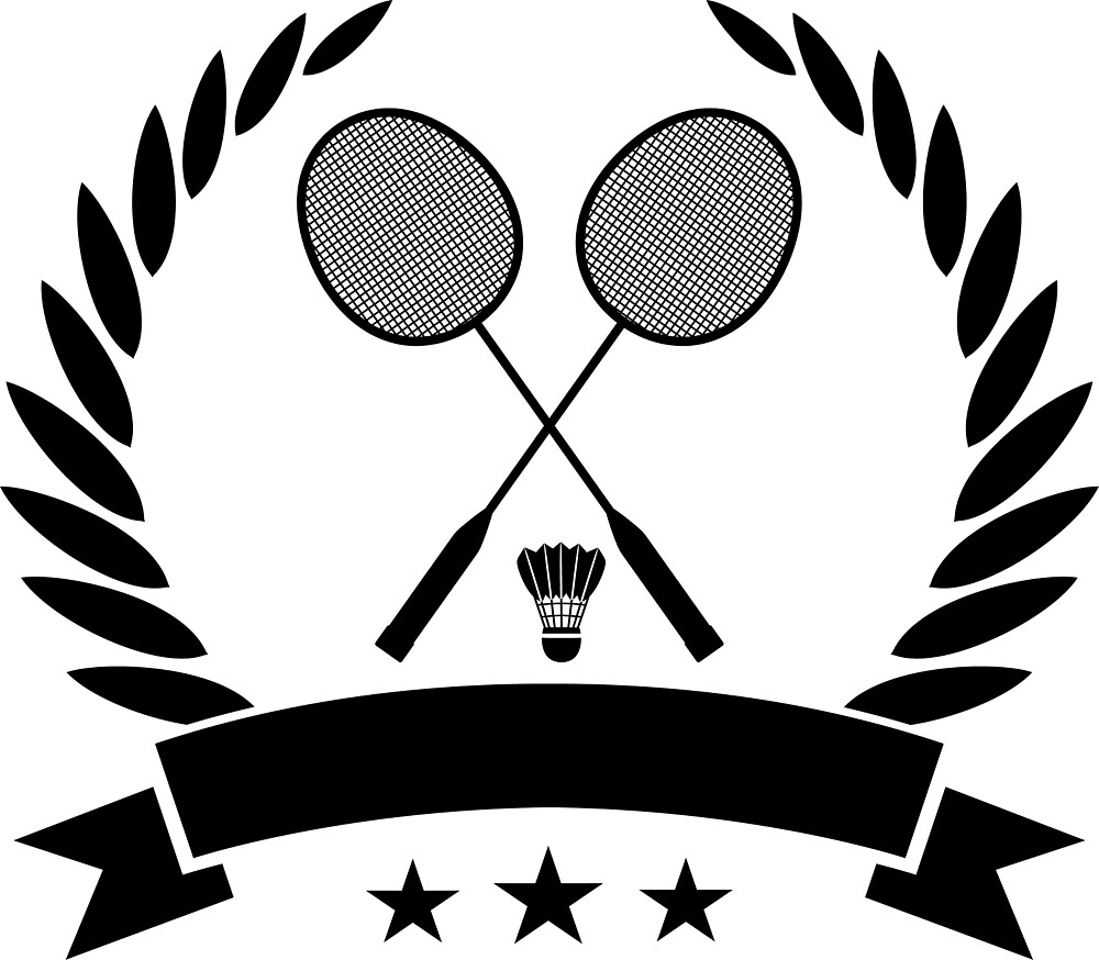  Vintage style badminton logo by abigailfullerto Redbubble