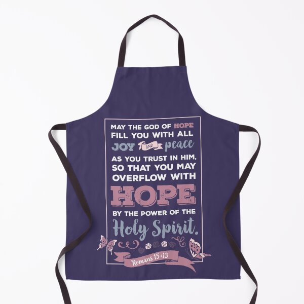 Item preview, Bible verse Romans 15 13, happiness positivity, Hope by the power of the Holy Spirit, scripture, Christian gift designed and sold by Christian Word Art.