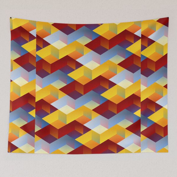 Item preview, Color Cubic Pattern - Geometric designed and sold by sasijaya.