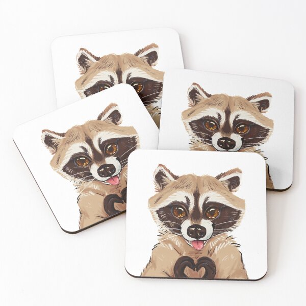 Item preview, Racoon love designed and sold by LobataBojorquez.