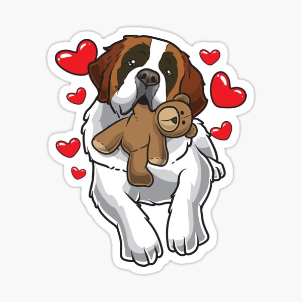 Sticker Bernhardiner Redbubble
