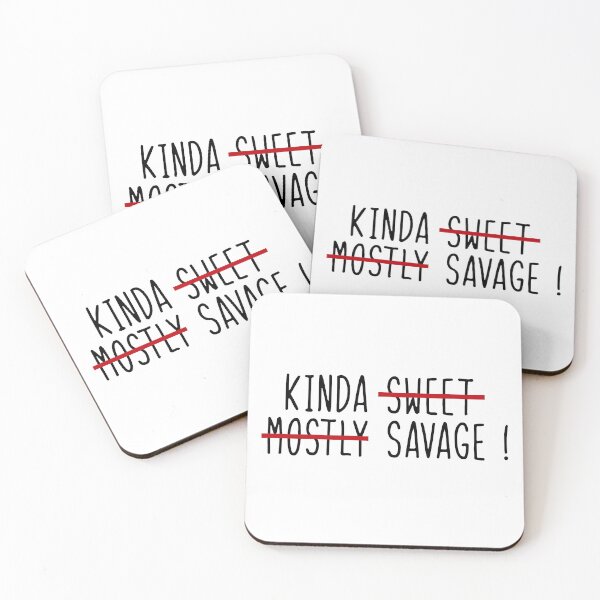 Item preview, kinda sweet mostly savage - black designed and sold by WilliamsGFX.