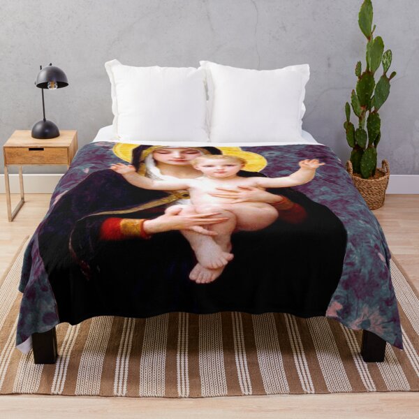 Item preview, Madonna and Child, after Bouguereau | Mother's Day 2021| Retro | Vintage designed and sold by spinolator.
