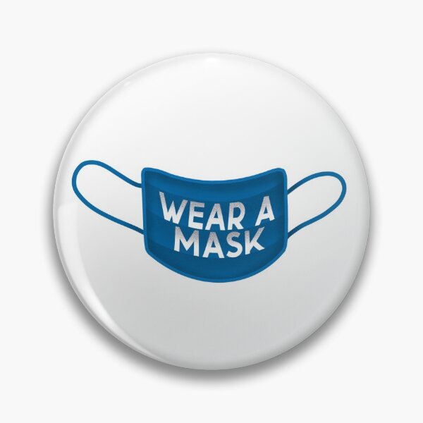 Item preview, Wear A Mask- Blue designed and sold by Sopita2002.