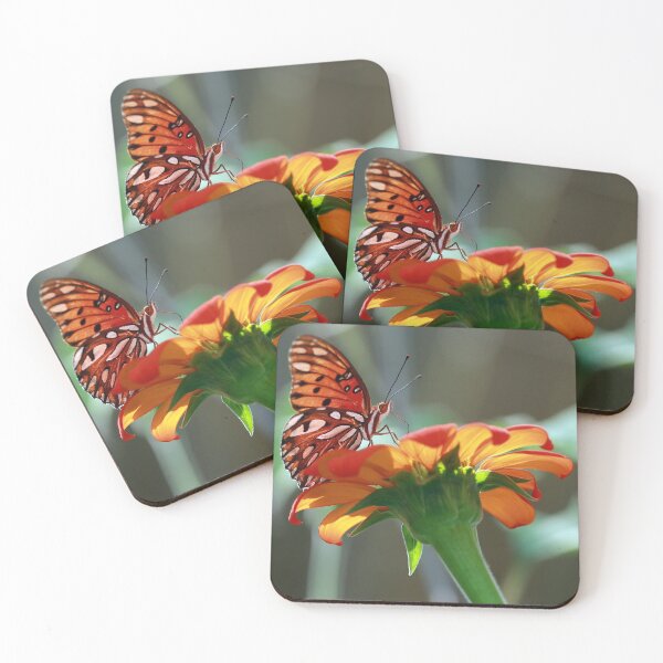 Item preview, Gulf Fritillary on Tithonia designed and sold by StampCity.