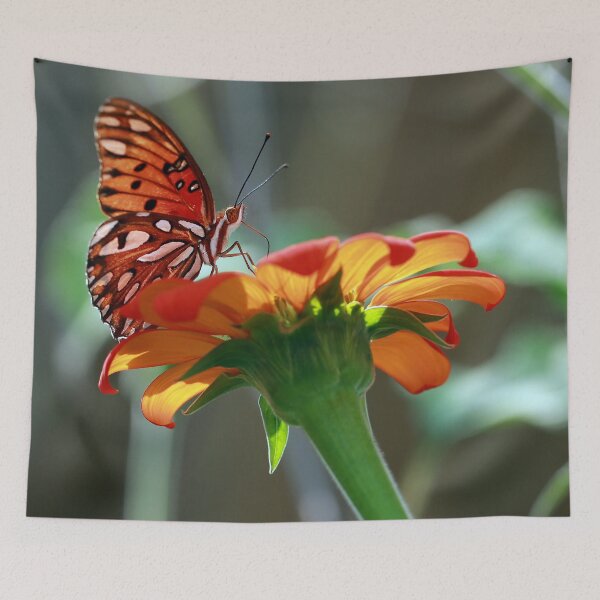 Item preview, Gulf Fritillary on Tithonia designed and sold by StampCity.