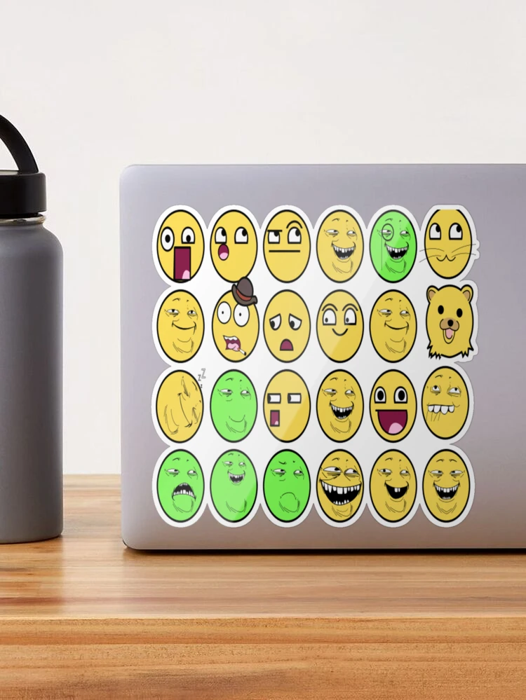 Meme Face Smiley Emoticon Yelow Funny Head Troll iPhone Case by mario's