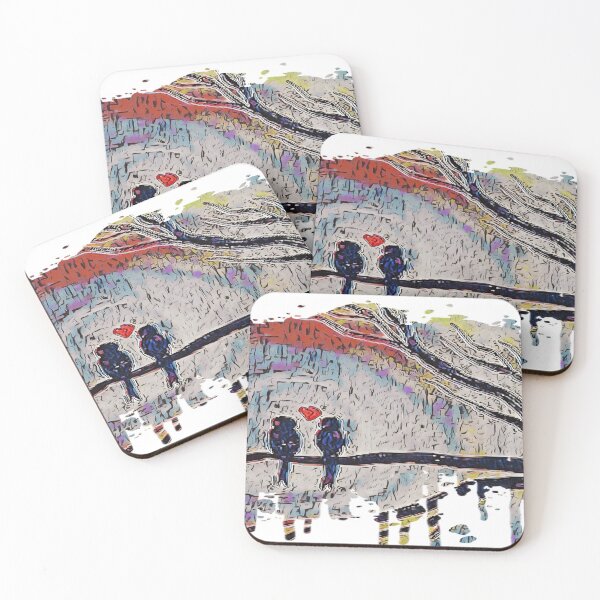 Item preview, Whimsical Love Birds designed and sold by EloiseArt.