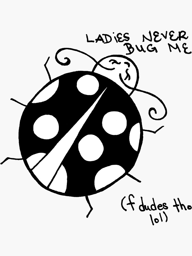 "ladybug " Sticker for Sale by BigGayWhalen Redbubble