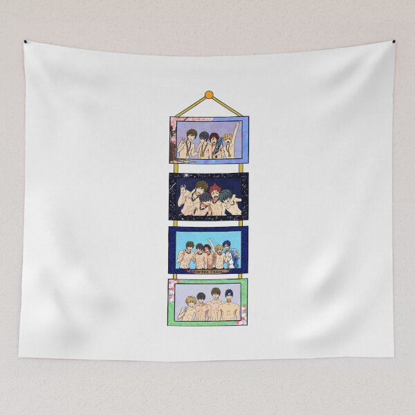 Item preview, Free! Iwatobi Relay Teams (Front of Shirts Version) designed and sold by Noodly Doodles.